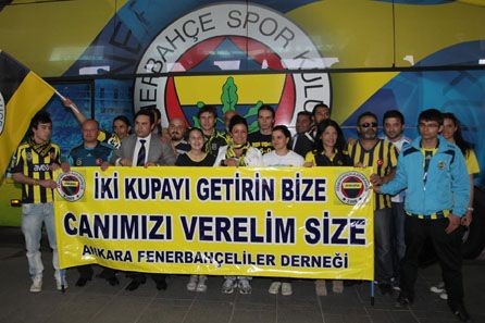 Fenerbahçemiz Ankara’da Marşlarla Karşılandı