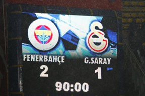 Fenerbahçe 2<Br>
galatasaray 1